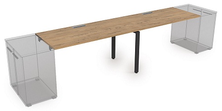 Стол системы Бенч, линейный, на 2 рабочих места  СДТЛ-П.989
