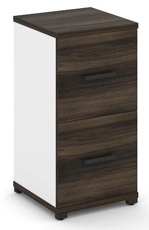 Шкаф одна узкая секция, 2 ниши (2 фасада ЛДСП, 1 ниша) CN.STU-212 B/W