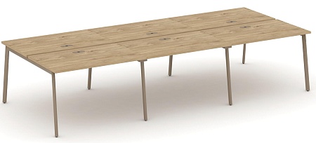 Рабочая станция на 6 мест с лючком ES.D.RS-6.1-LP