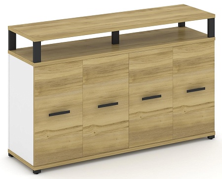 Распашной шкаф опорный/приставной с верхним горизонтом CN.SOPR-006 B/W