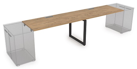Стол системы Бенч, линейный, на 2 рабочих места  СДТЛ-О.989