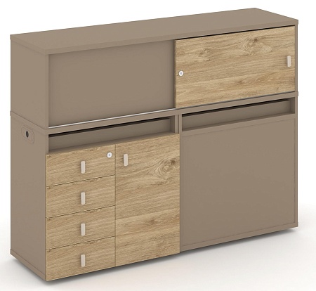 Набор №17. Тумба двойная + низкая надставка ES.NB.2N-17