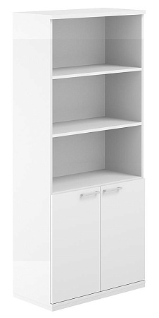 AG.220.WH.WH.WH. / Шкаф 5 ур. 800 полуоткрытый AG.220.WH.WH.WH