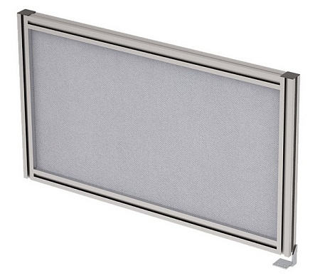 Барьер боковой в алюминевом профиле, вставка ткань...