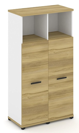 Шкаф две узкие секции, 4 ниши (Два фасада ЛДСП накладных на 3 ниши ) CN.STU-423 B/W