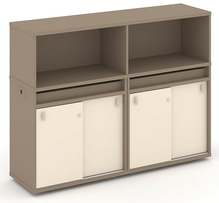 Набор №5. Тумба двойная + низкая надставка ES.NB.2N-5