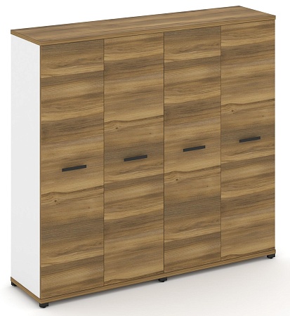 Шкаф две широкие секции, 4 ниши (4 фасада ЛДСП, 4 ниши) CN.STS-426 B/W