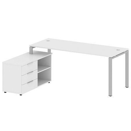 Рабочая станция с опорной тумбой левая БП.РС-СТС -2.5 Л