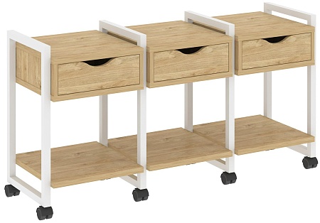 Тумба на колесных опорах наборная. Вариант №4 VR.L-TN-4.K