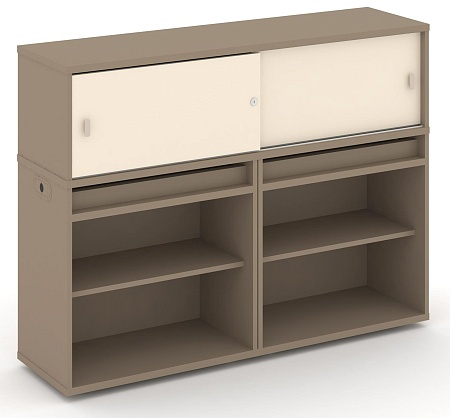 Набор №2. Тумба двойная + низкая надставка ES.NB.2N-2