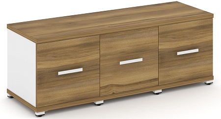 Шкаф три узкие секции, 1 ниша (3 фасада ЛДСП,  1 ниша) CN.STU-133 B/W