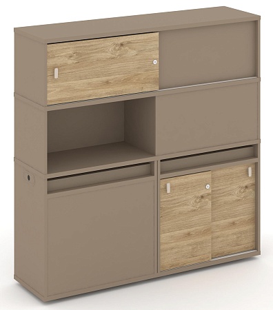 Набор №33. Тумба двойная + высокая надставка ES.NB.2V-33