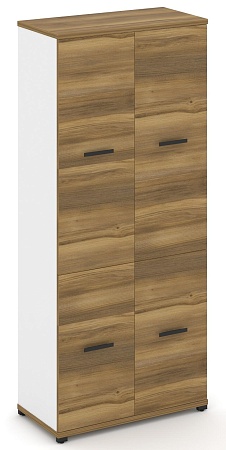 Шкаф одна широкая секция, 5 ниш (2 фасада ЛДСП, 2 ниши + 2 фасада ЛДСП, 3 ниши) CN.STS-512 B/W