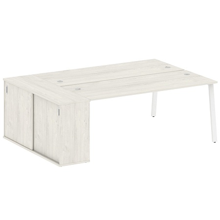 Рабочая станция на А-образном м/к с опорным шкафом-купе БА.РС-СШК-1.5