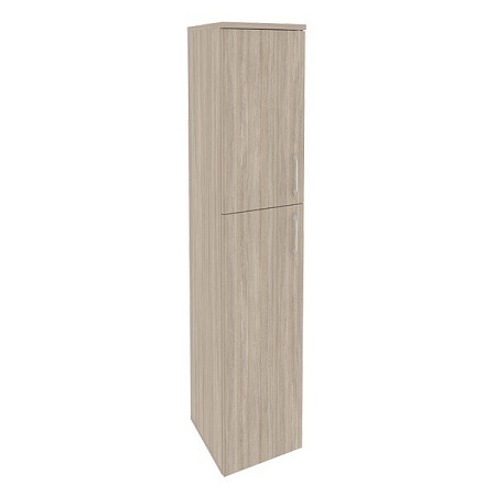 Шкаф высокий узкий левый (1 средний фасад ЛДСП + 1 низкий ЛДСП) O.SU-1.8(L)