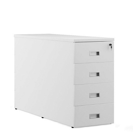 Тумба приставная для сдвоенной столешницы, 4 ящика TES284312