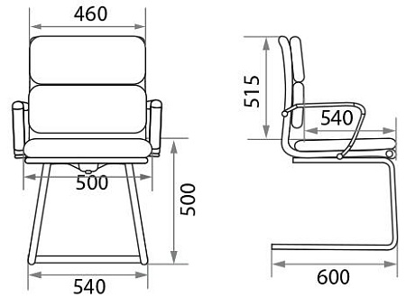 Конференц-кресло Texas Lux CF/LB chrome 440383-10/PU
