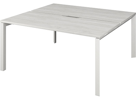 Бенч двойной на 2 рабочих места на металлокаркасе НТМП.П.Б2-120