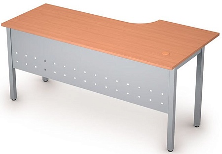 Стол на металлических опорах, экран металл 2МК.143L