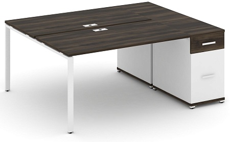 Рабочая станция с одной опорной тумбой CN.DRS-407 B/W