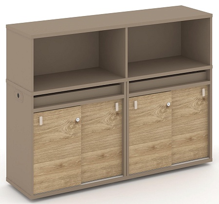 Набор №5. Тумба двойная + низкая надставка ES.NB.2N-5