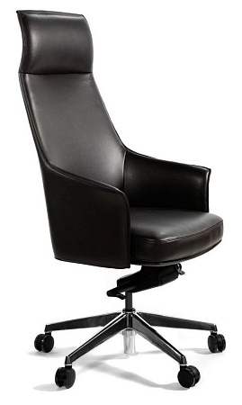 Кресло офисное Бордо A1918 brown leather