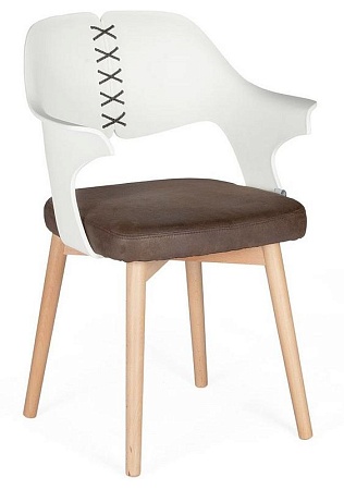 Стул Cool CX0809M brown+white