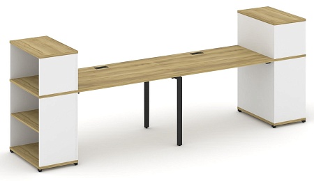Рабочая станция с опорными стеллажами с надставкой низкой CN.ORS-210