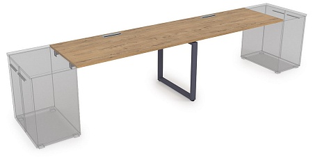 Стол системы Бенч, линейный, на 2 рабочих места  СДТЛ-О.989