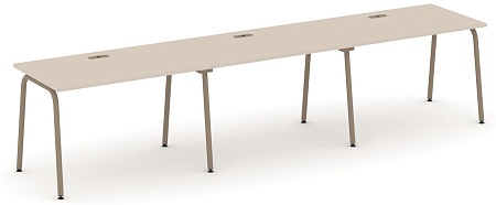 Рабочая станция на 3 места с лючком ES.RS-3.2-LK