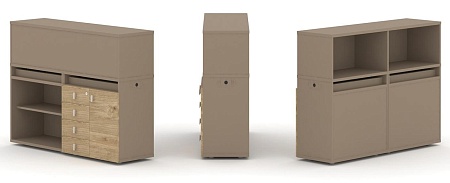 Набор №7. Тумба двойная + низкая надставка ES.NB.2N-7