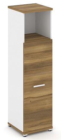 Шкаф одна узкая секция, 4 ниши ( фасад ЛДСП, 3 ниши ) CN.STU-413 B/W