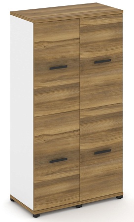 Шкаф две узкие секции, 4 ниши (4 фасада ЛДСП, 2 ниши) CN.STU-422 B/W