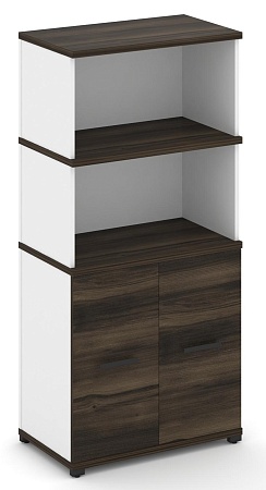 Распашной шкаф опорный/приставной с надставкой высокой CN.SOPR-004 B/W