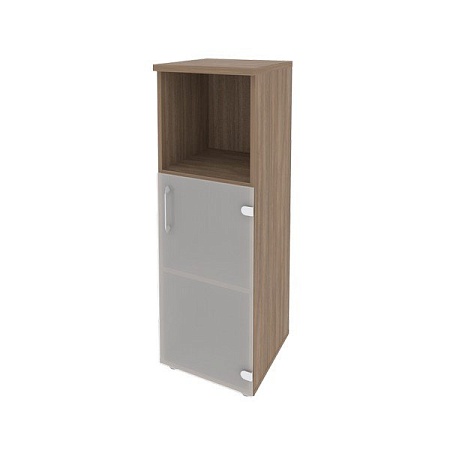 Шкаф средний узкий правый (1 низкий фасад стекло) O.SU-2.2(R)