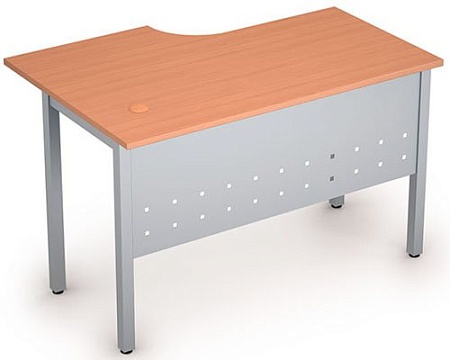 Стол на металлических опорах, экран металл 2МК.144R