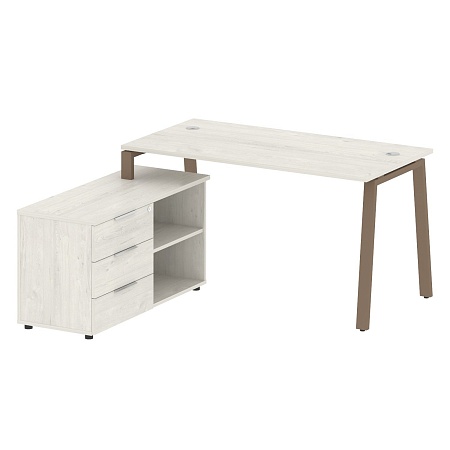 Рабочая станция на А-образном м/к с опорной тумбой левая БА.РС-СТС-2.3 Л