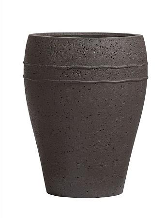 Кашпо Treez Ergo Nero Амфора Чёрный туф в-68 см, д-54