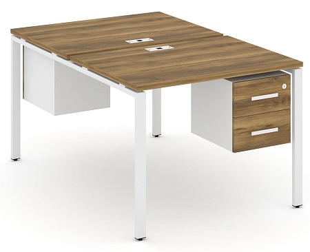 Рабочая станция двух сторонняя с подвесными тумбами на 2 места CN.DRS-113 B/W