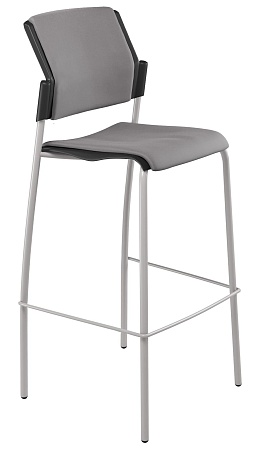 MOVIE барный, каркас Серый, Пластик Черный ЦБ-00011518