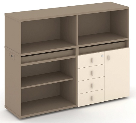 Набор №7. Тумба двойная + низкая надставка ES.NB.2N-7