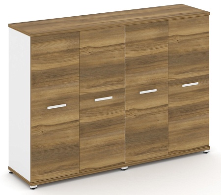 Шкаф две широкие секции, 3 ниши (4 фасада ЛДСП, 3 ниши) CN.STS-326  B/W