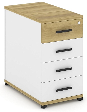 Тумба опорная/приставная 4 ящика. CN.TGO-002 B/W