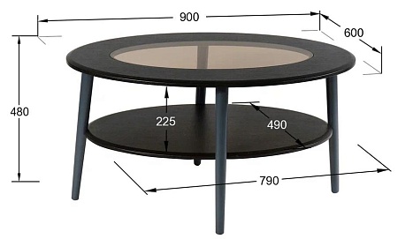 Журнальный столик Эль СЖС-01 (Венге)