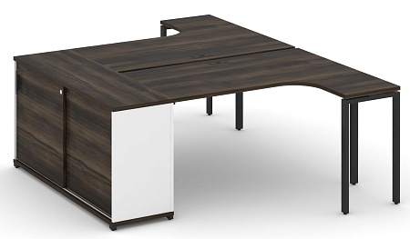 Рабочая станция с опорным стеллажом CN.DSA-217 B/W