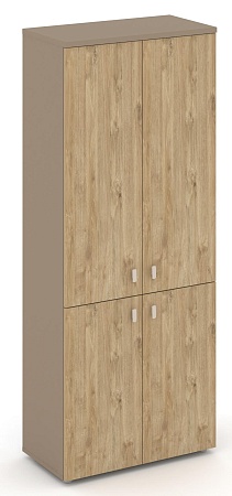 Шкаф высокий широкий (2 низких фасада ЛДСП + 2 средних фасада ЛДСП) ES.ST-1.3