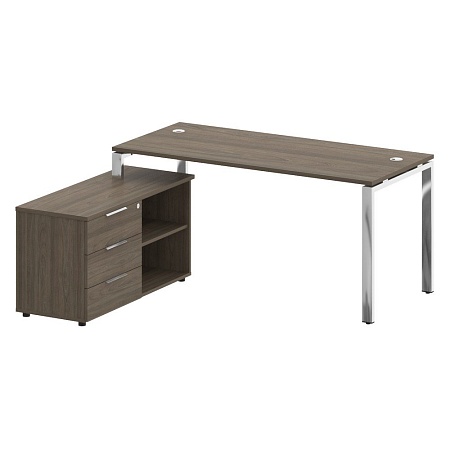 Стол рабочий руководителя с опорной тумбой левый БГ.СРТ-4.7 Л