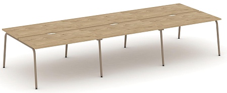 Рабочая станция на 6 мест с вырезом ES.D.RS-6.3-VK