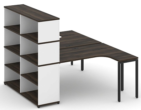 Рабочая станция с опорным стеллажом с надставкой высокой CN.DSA-207