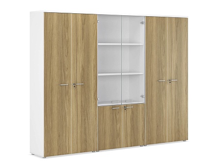 Два высоких шкафа и шкаф комбинированный CLF535